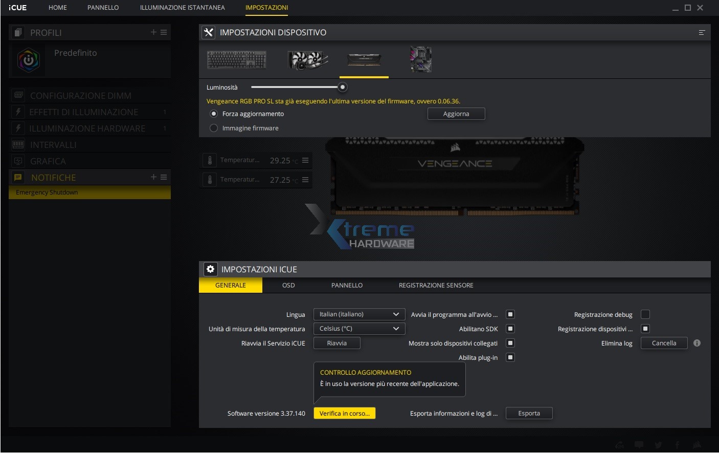 Vengeance RGB PRO SL iCUE 12 c1036